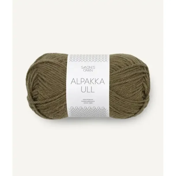 Alpakka ull, Dark Olive