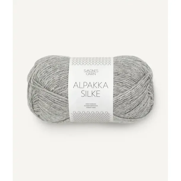 Alpakka silke, Lys gr�meleret