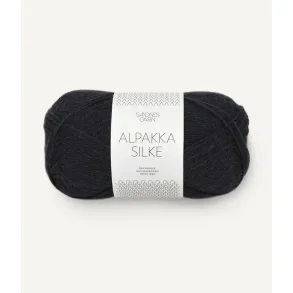Alpakka silke, Sort