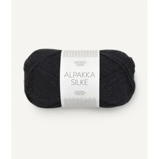 Alpakka silke, Sort