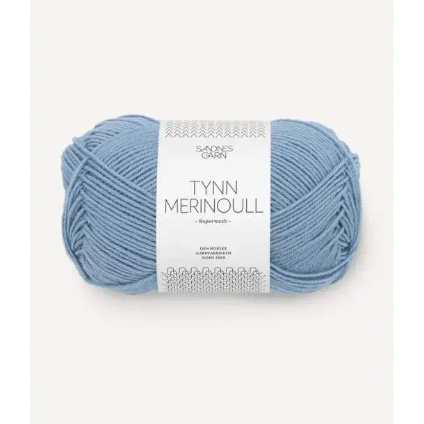 Sandnes Tynn merinoull, Bl� hortensia