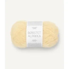 B�rstet Alpakka, Lys gul