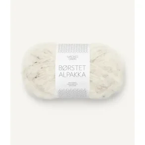 B�rstet Alpakka, Natur tweed
