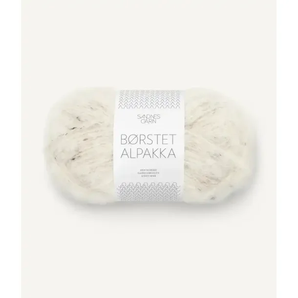 B�rstet Alpakka, Natur tweed