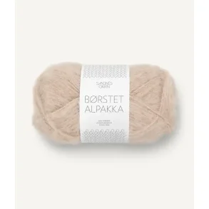 B�rstet Alpakka, Beige