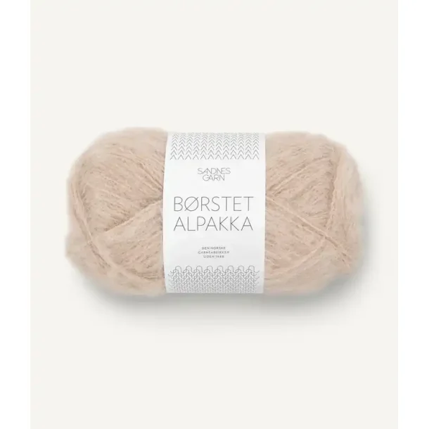 B�rstet Alpakka, Beige