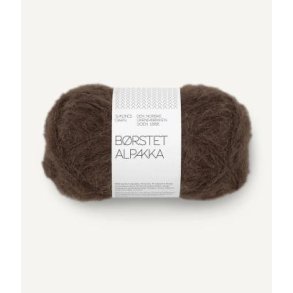 B�rstet Alpakka, M�rk brun