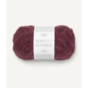 B�rstet Alpakka, Dyb burgunder