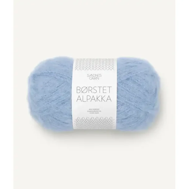 B�rstet Alpakka, Lys bl�