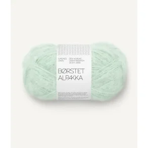 B�rstet Alpakka, Mint green