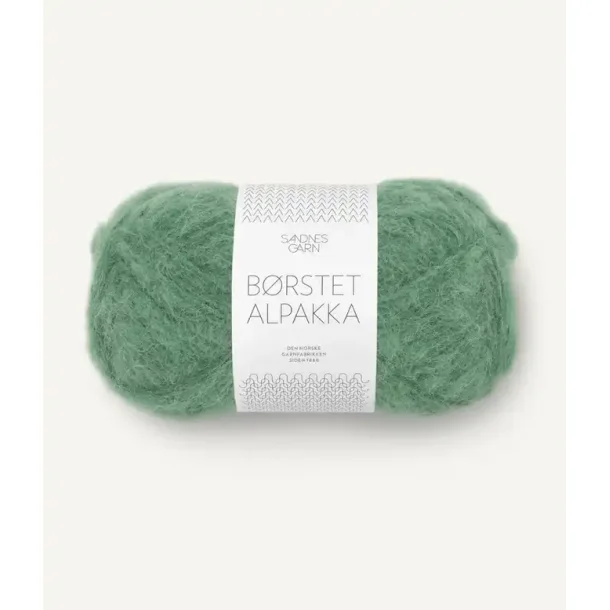 B�rstet Alpakka, Gr�n Myrt