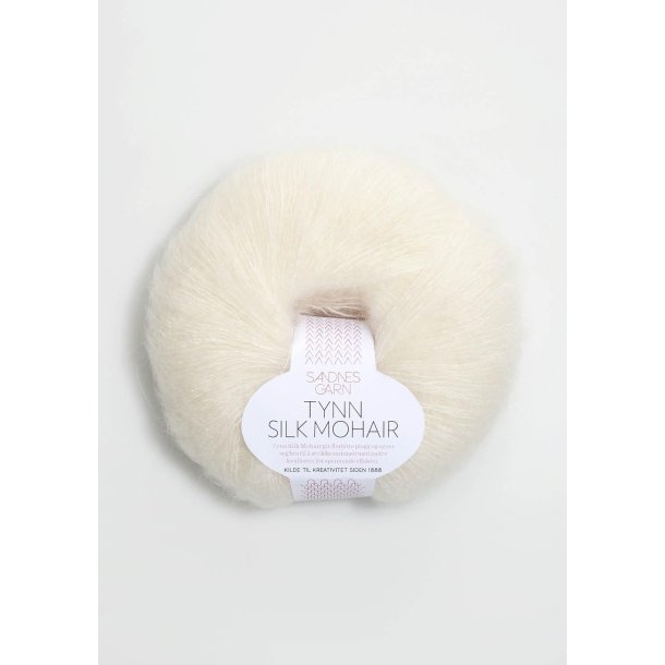 Tynn Silk mohair,  Natur