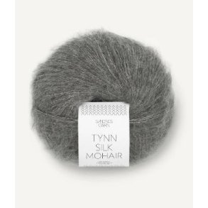 Tynn Silk Mohair, M�rk gr�meleret