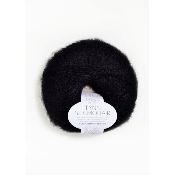Tynn Silk mohair, Sort