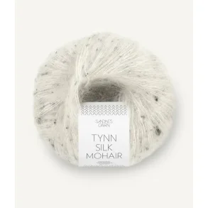 Tynn Silk Mohair, Salt`n pepper tweed