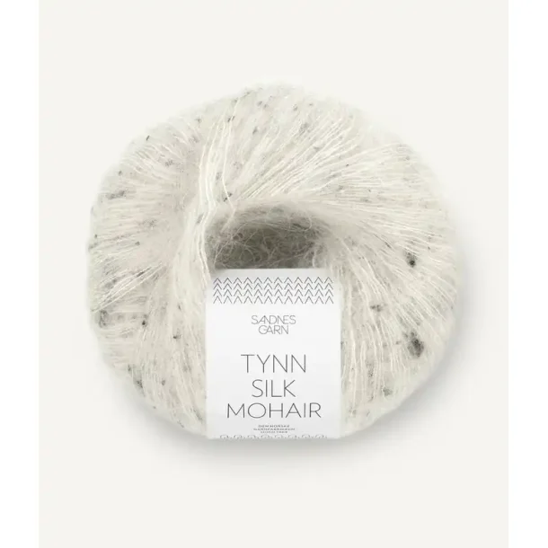 Tynn Silk Mohair, Salt`n pepper tweed