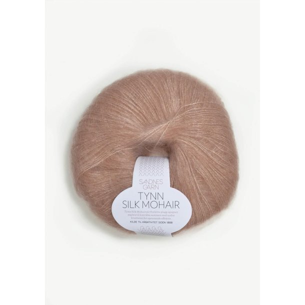 Tynn Silk Mohair,  Pudder rosa