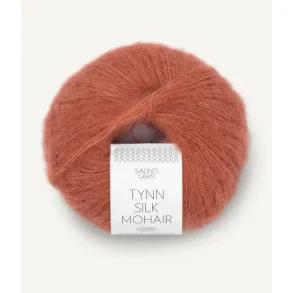 Tynn Silk mohair, Lys Kobberbrun