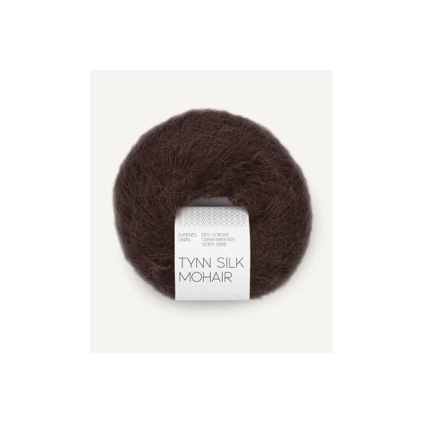 Tynn Silk Mohair, Chocalate plum
