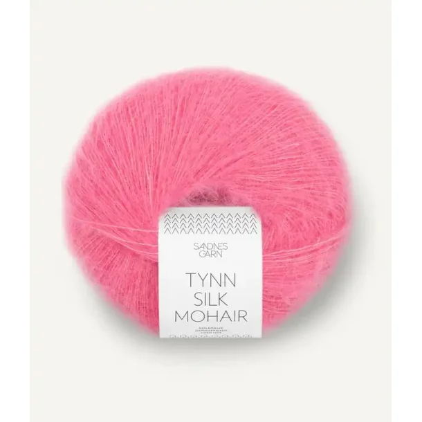 Tynn Silk Mohair, Bubblegum pink