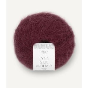 Tynn Silk Mohair, Dyb burgunder