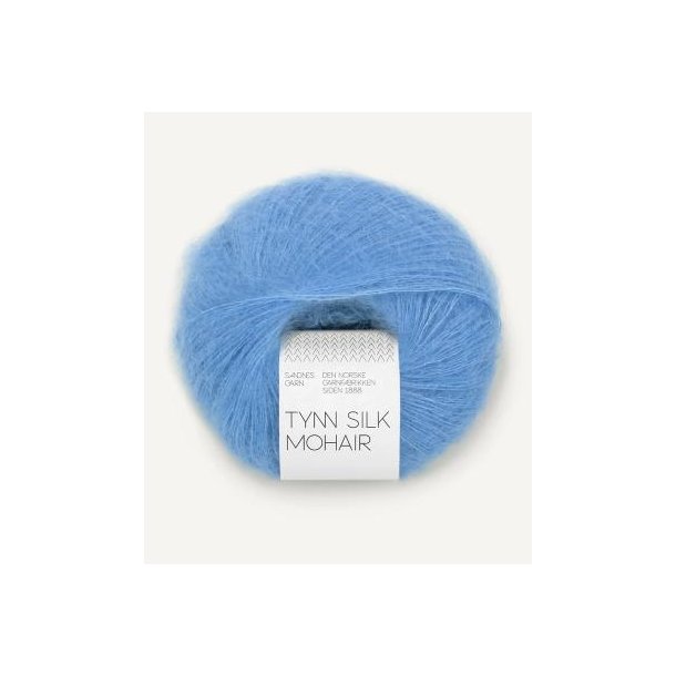 Tynn Silk mohair, Provence blue