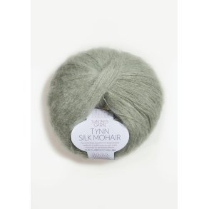 Tynn Silk mohair, St�vet lys gr�n