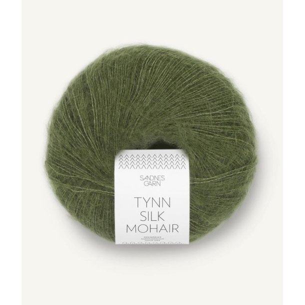 Tynn Silk mohair, Olivengr�n