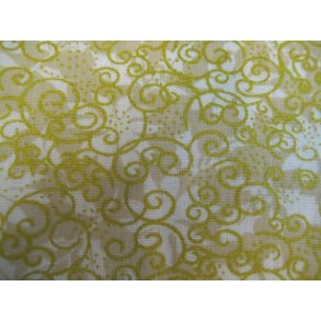 Hvid m/guldm�nster