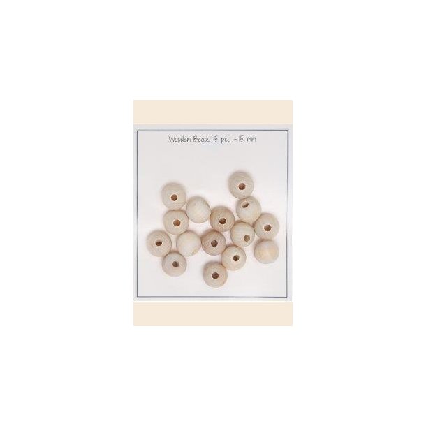 Tr�perler 15mm 15 stk