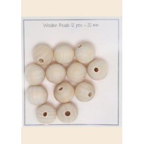 Tr�perler 20mm 12 stk