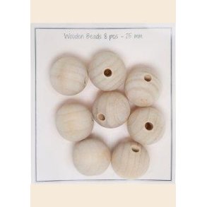 Tr�perler 25 mm 8 stk