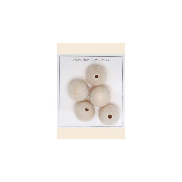 Tr�perler 30mm 5stk