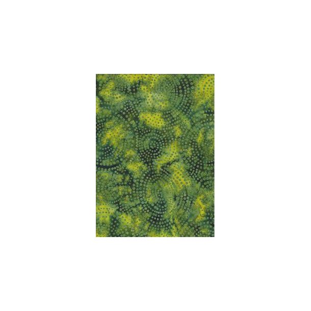 Batik Large circles Dark green