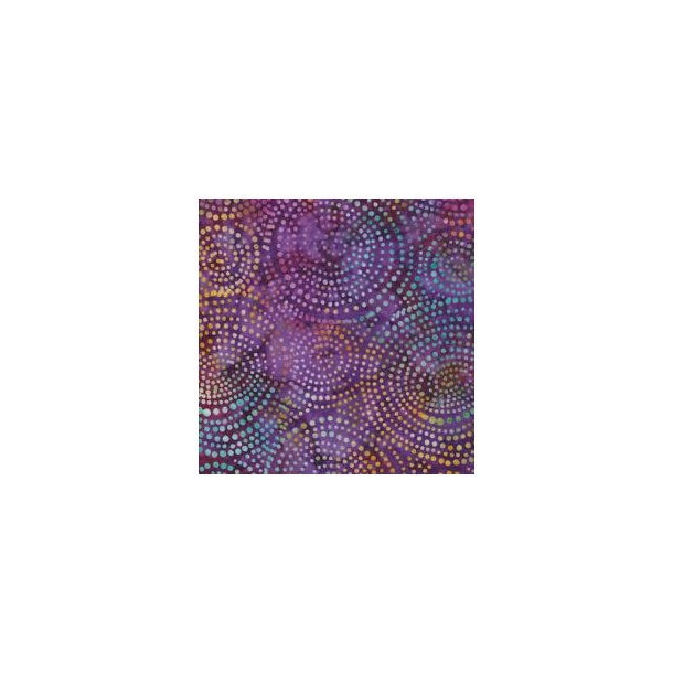 Batik Large circles Lilac multi