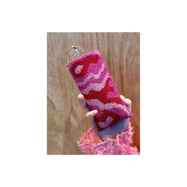 Pink wawes brilleetui