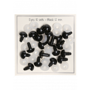 Sorte Sikkerheds�jne 12 mm