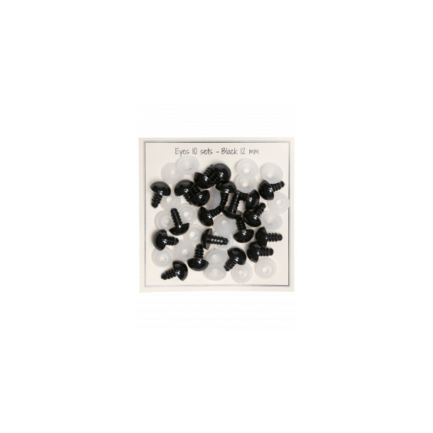 Sorte Sikkerheds�jne 12 mm
