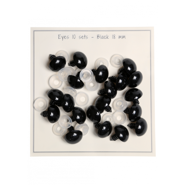 Sorte sikkerheds�jne 18 mm