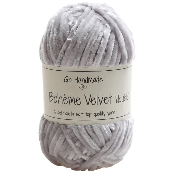 Boh�me velvet "double" Light grey