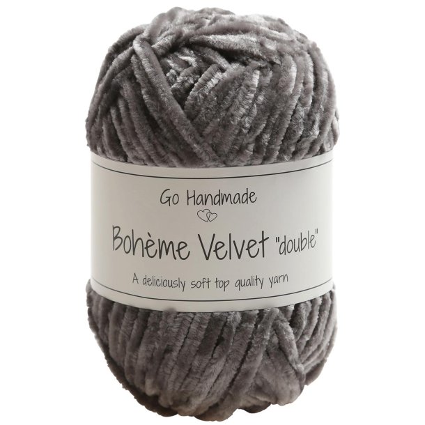 Boh�me velvet "double" Dark grey