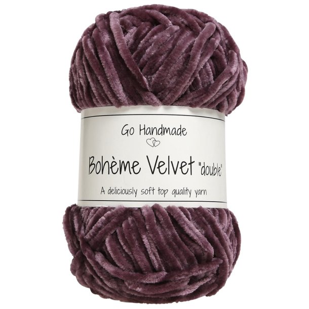 Boh�me velvet "double" Dark lavender