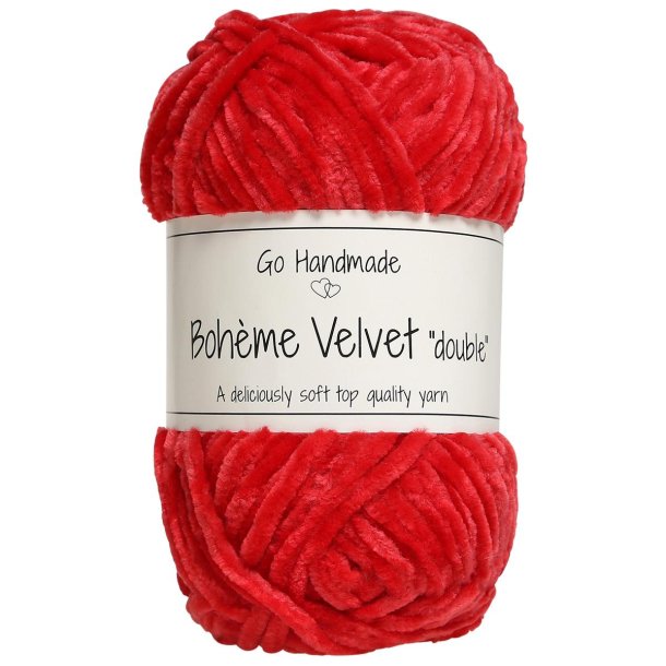 Boh�me velvet "double" Warm red