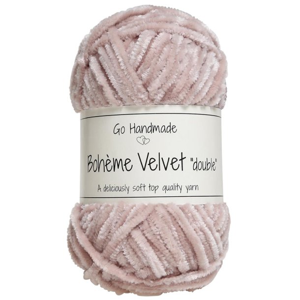 Boh�me velvet "double" Dusty rose