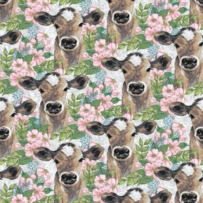 Patchwork stof m/Kalve