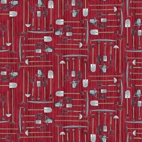 Patchworkstof m/Haveredskaber