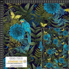 �kotex bomulds jersey m/blomster