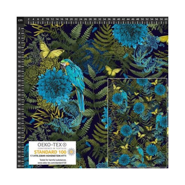 �kotex bomulds jersey m/blomster