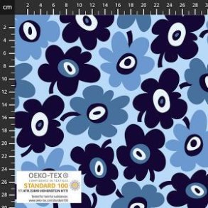 �kotex bomulds jersey m/blomster