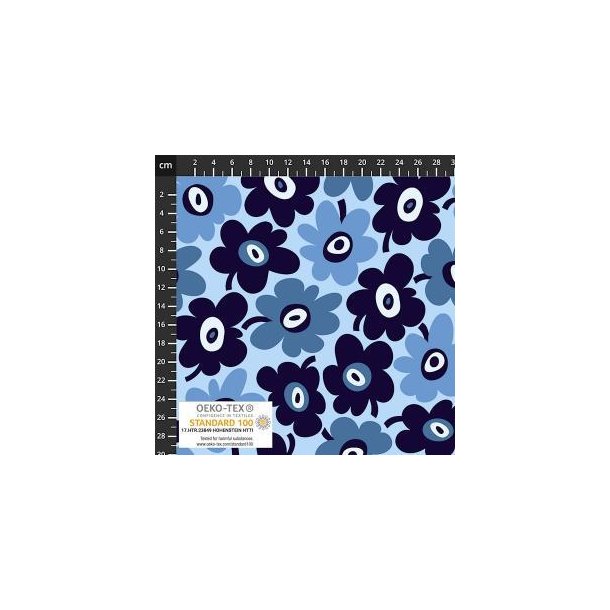 �kotex bomulds jersey m/blomster